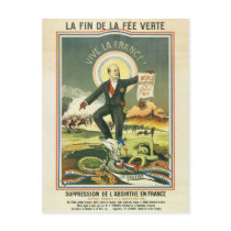 Postcard Absinthe Ban France Wenskaarten