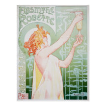 Postcard Absinthe Robette Wens Kaarten