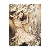Postcard:  Alice & the Pack of Cards