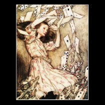 Postcard:  Alice & the Pack of Cards postcards