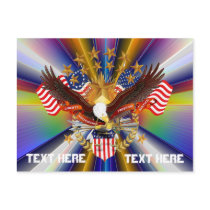 Postcard America Spirit Is Not Forgotten 50 Colour