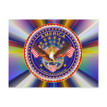 Postcard America Spirit Is Not Forgotten 50 Colour