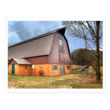 Postcard, Anderson barn