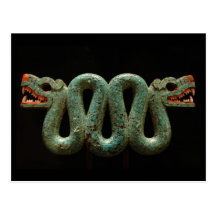 Postcard: Aztec serpent