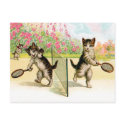 Postcard: Badminton Kittens Vintage Art