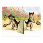 Postcard: Badminton Kittens Vintage Art