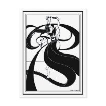 Postcard:  Beardsley Illustration