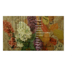 Postcard Blooms Business Cards