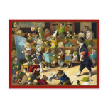 Postcard: "Dog School" by Louis Wain