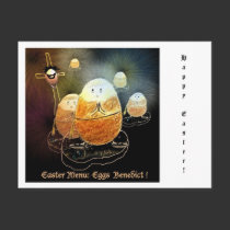 Postcard Easter Eggs Benedict