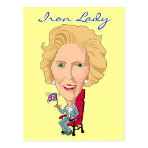 Postcard Former British Prime Minister Iron Lady
