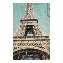 Postcard From Paris EIffel Tower Personalised Stationery