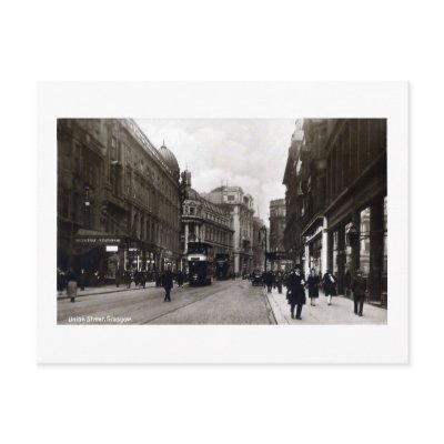 Postcard, Glasgow, Union Street by gregoryolney2