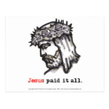 Postcard HZ Paid It All (Saviour 4)