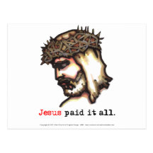 Postcard HZ Paid It All (Saviour No 6)