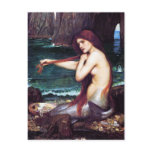 Postcard: John Waterhouse - A Mermaid