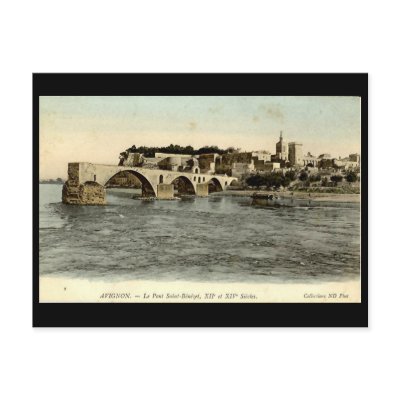Postcard, Le Pont d'Avignon by gregoryolney2