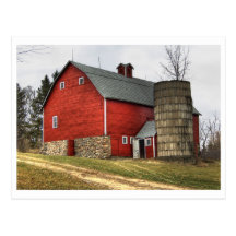 Postcard, Lebsock barn