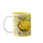 Postcard Lemons mugs
