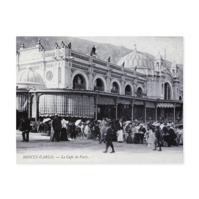 Postcard, Monte Carlo, Cafe de Paris by gregoryolney2