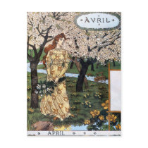 Postcard: Month of Aril - Avril