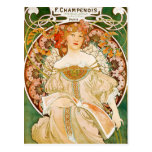 Postcard: Mucha - Champenois