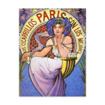 Postcard:  Mucha Illustration