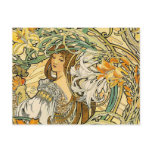Postcard: Mucha - Language of Flowers