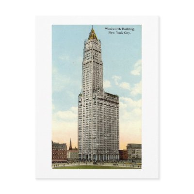 Postcard, New York City, Woolworth Building 1913 by gregoryolney2