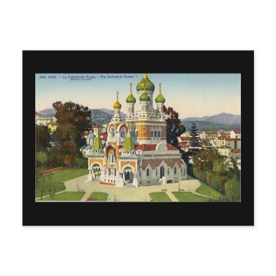 Postcard, Nice, La Cathedrale Russe by gregoryolney2