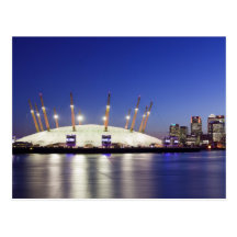 Postcard of Docklands and the Dome on the Thames