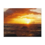 Postcard ~ Painting of Gorgeous Sunset over Ocean