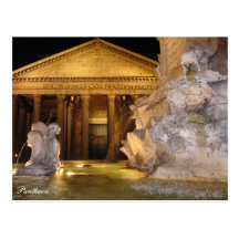 Postcard - Pantheon at Night