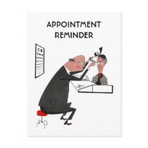 Postcard Retro Appointment Reminder Optometrist