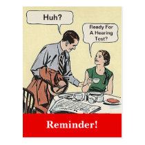 Postcard Retro Couple Appointment Reminder postcards