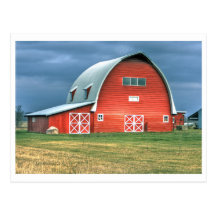 Postcard, Schoening barn