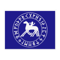 postcard Sleipnir Shield on Blk