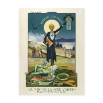Postcard Swiss Absinthe Ban Wenskaarten