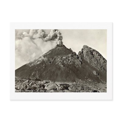Postcard, The Central Cone of Vesuvius by gregoryolney2
