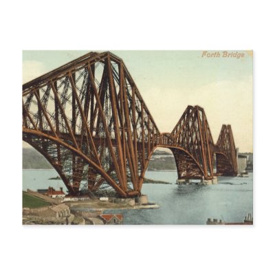Postcard, The Forth Bridge, 1910 by gregoryolney2