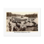 Postcard, The Thames at Richmond, 1937