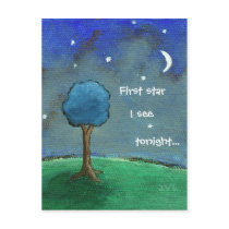 Postcard Titled: Starry Starry Night Art Card