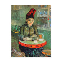 Postcard: Van Gogh - Woman in Cafe