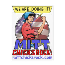 Postcard (Vertical) - Mitt Chicks Rock!