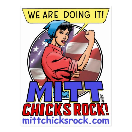 Postcard (Vertical) - Mitt Chicks Rock!
