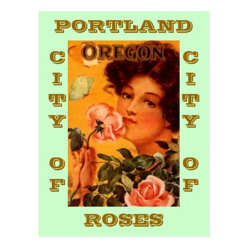 POSTCARD VINTAGE AD PORTLAND OREGON CITY OF ROSES