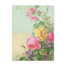 Postcard Vintage Floral