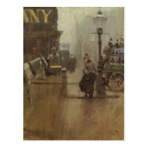 Postcard With Anders Zorn Painting