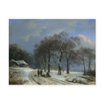 Postcard With Barend Cornelis Koekkoek Painting