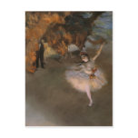 Postcard With Edgar Degas Painting